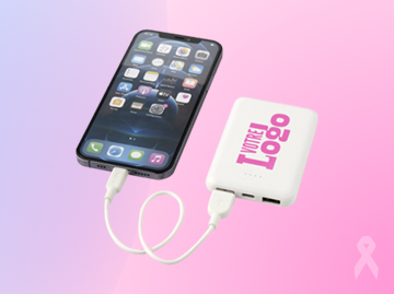 Batterie externe octobre rose